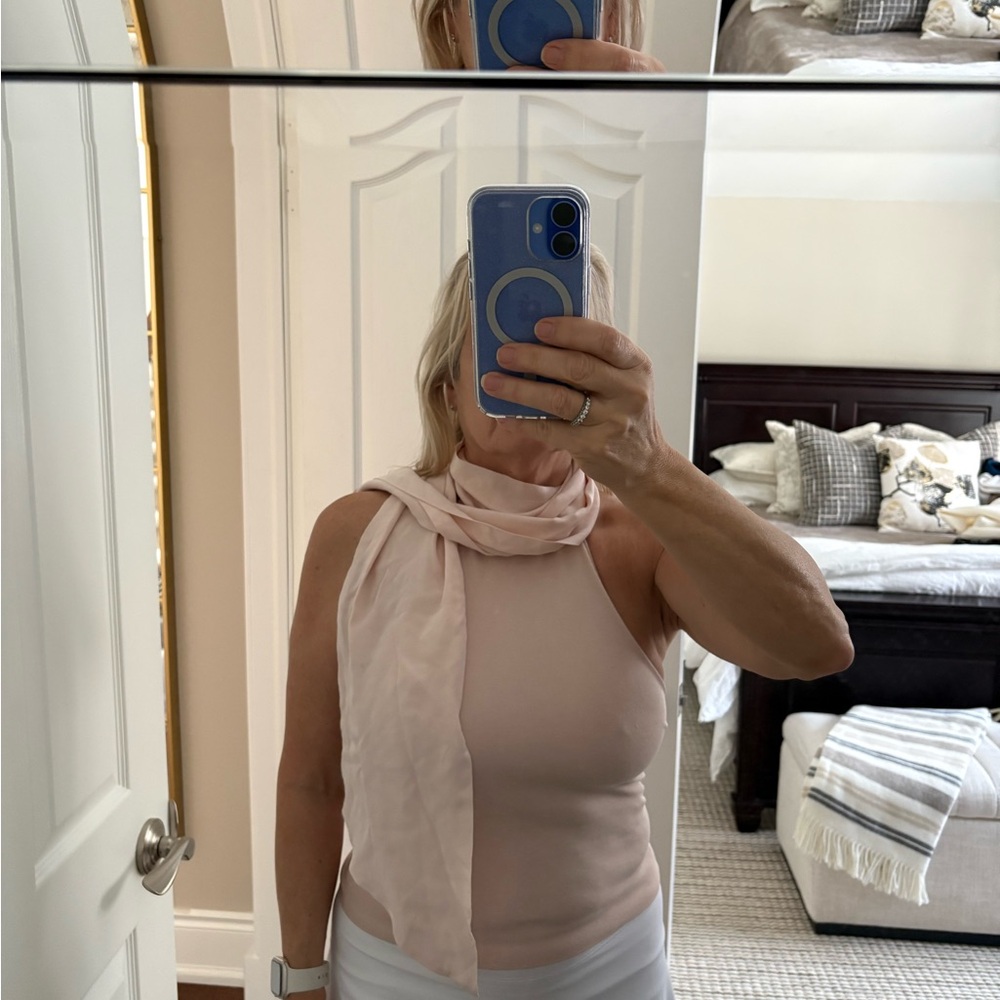 Elegant Pink Halter Top